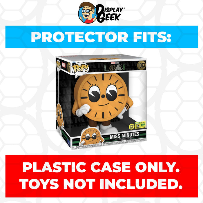 Pop Protector for 10 inch Miss Minutes Glow SDCC #1063 Jumbo Funko Pop - Just $19.99! Shop now at Retro Gaming of Denver