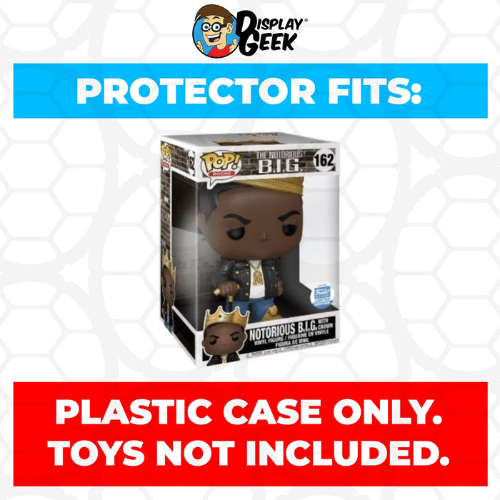 Pop Protector for 10 inch Notorious BIG with Crown #162 Jumbo Funko Pop - Just $16.99! Shop now at Retro Gaming of Denver