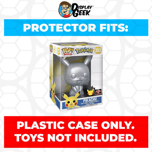 Pop Protector for 10 inch Pikachu Silver Metallic #353 Jumbo Funko Pop - Just $16.99! Shop now at Retro Gaming of Denver