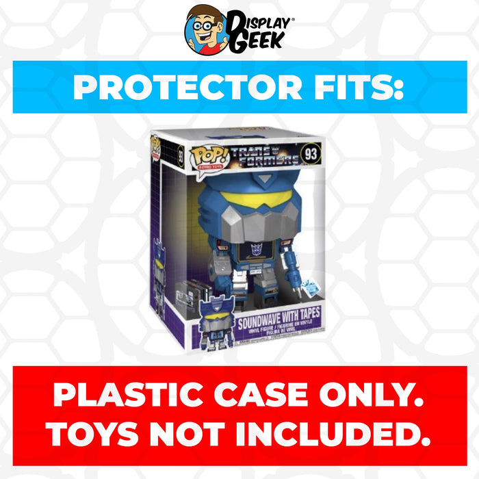 Pop Protector for 10 inch Soundwave with Tapes #93 Jumbo Funko Pop - Just $16.99! Shop now at Retro Gaming of Denver