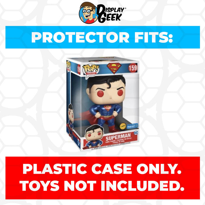 Pop Protector for 10 inch Superman Metallic Chase #159 Jumbo Funko Pop - Just $16.99! Shop now at Retro Gaming of Denver