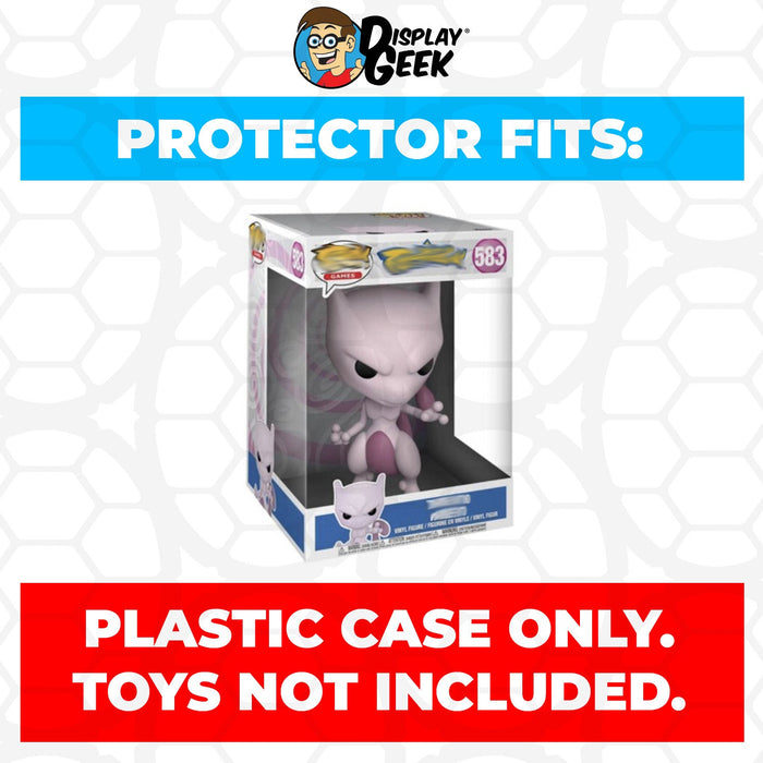 Pop Protector for 10 inch Mewtwo #583 Jumbo Funko Pop - for just $16.99! 