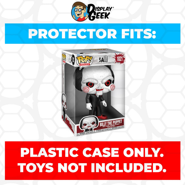 Pop Protector for 10 inch Billy the Puppet #1821 Jumbo Size Funko Pop - for just $16.99! 