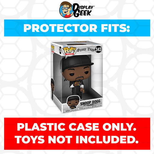 Pop Protector for 10 inch Snoop Dogg #343 Jumbo Size Funko Pop - for just $16.99! 