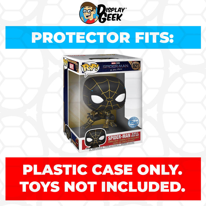 Pop Protector for 10 inch Spider-Man Black & Gold Suit #921 Jumbo Funko Pop - for just $16.99! 