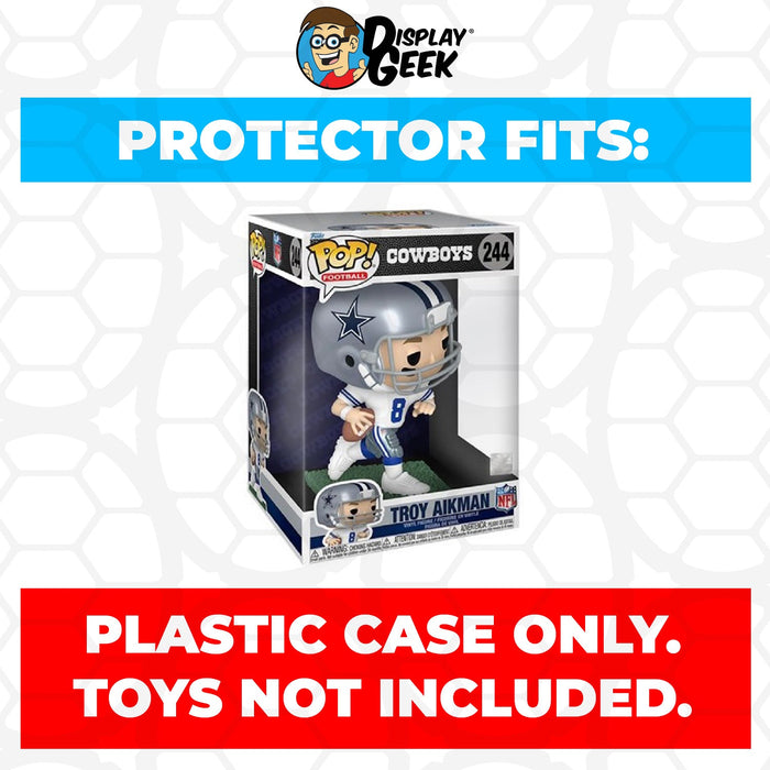 Pop Protector for 10 inch Troy Aikman #244 Jumbo Size Funko Pop - for just $16.99! 