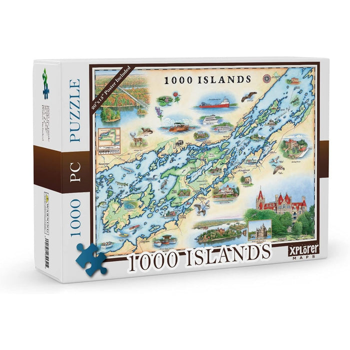 1000 Islands 1000 Piece Jigsaw Puzzle Xplorer Maps - for just $24.99! 