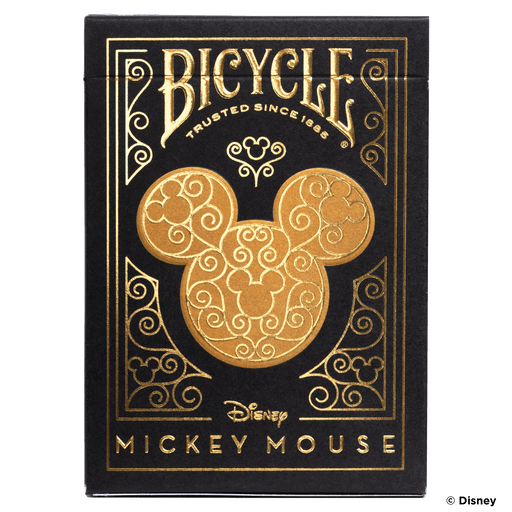 Disney Mickey Mouse inspired Black and Gold Playing Cards - for just $12.99! 
