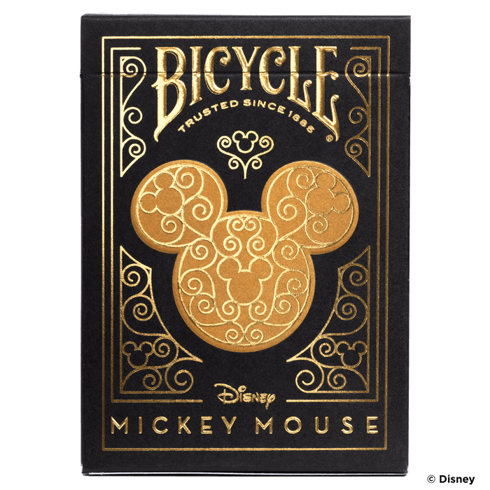 Disney Mickey Mouse inspired Black and Gold Playing Cards - for just $12.99! 