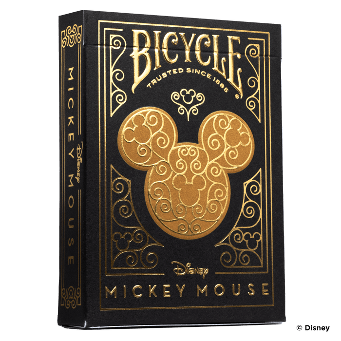 Disney Mickey Mouse inspired Black and Gold Playing Cards - for just $12.99! 