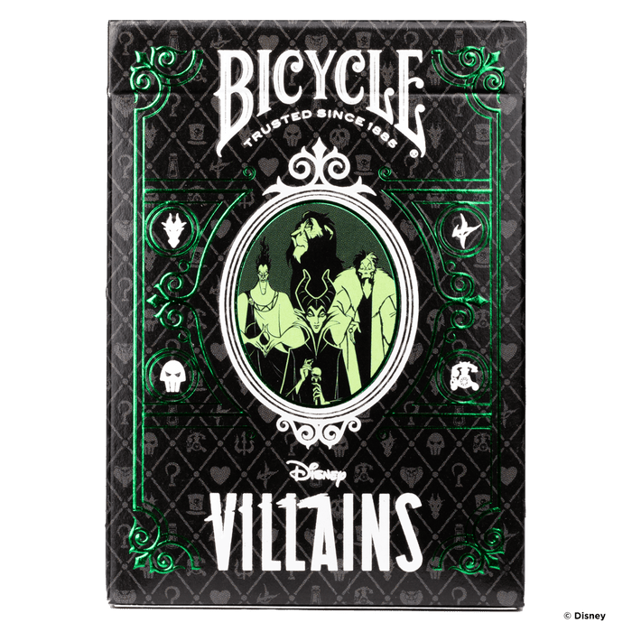 Disney Villains Inspired Playing Cards by Bicycle- Green - for just $9.99! 