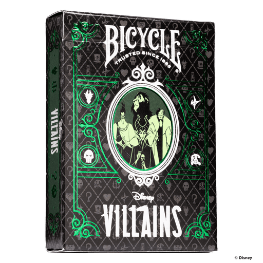Disney Villains Inspired Playing Cards by Bicycle- Green - for just $9.99! 