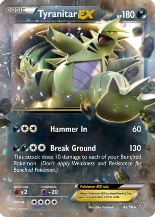 Tyranitar EX 042/98 - XY  Ancient Origins Holofoil - for just $1.83! 
