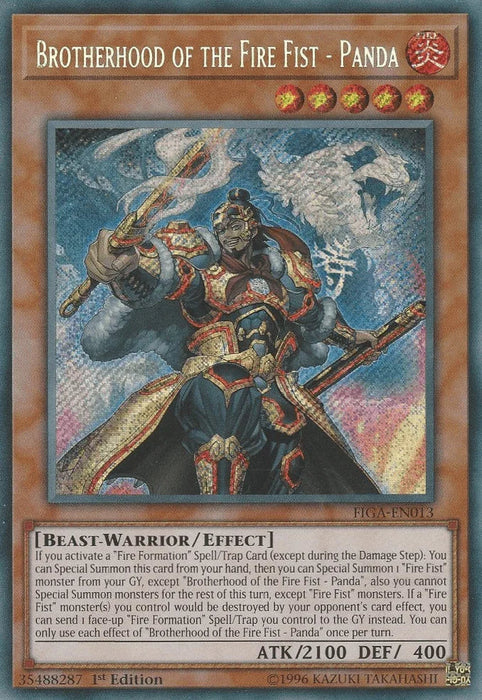 Brotherhood of the Fire Fist - Panda [FIGA-EN013] Secret Rare - for just $2.35! 
