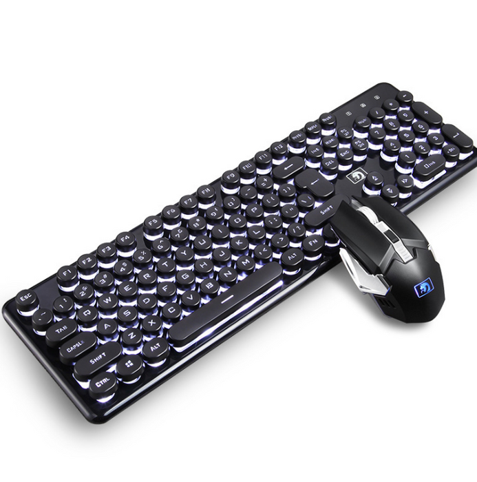 Wireless charging light gaming keyboard and mouse set mechanical feel - for just $128.42! 