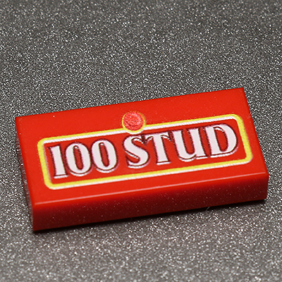 100 Stud - B3 Customs® Printed 1x2 Tile - Premium Custom LEGO Parts - Just $1.50! Shop now at Retro Gaming of Denver