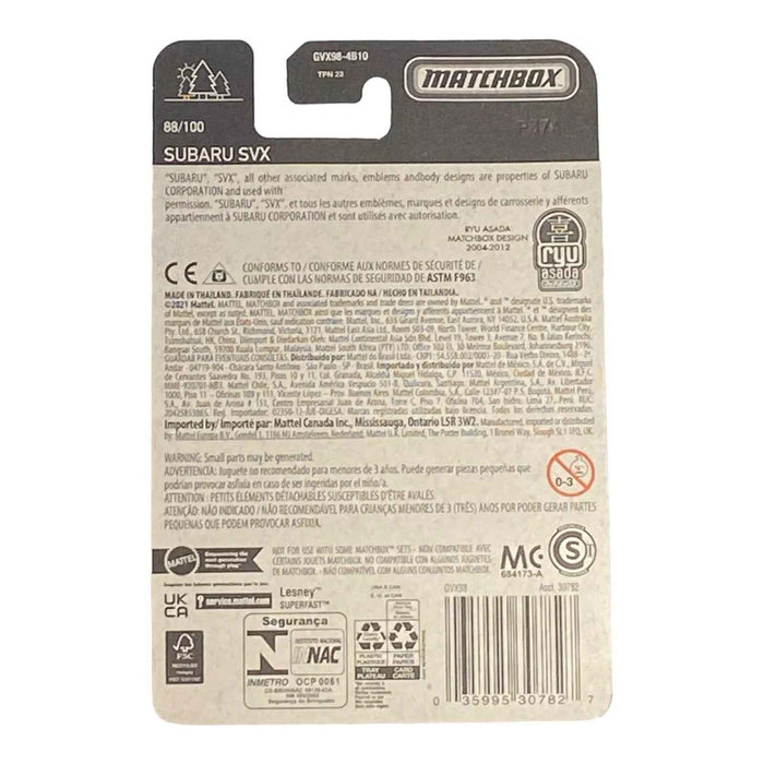 Matchbox Subaru SVX - Ryu Asada - Matchbox Series 88/100 - for just $1.79! 