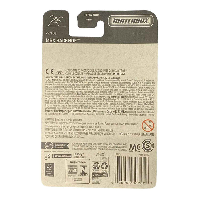 Matchbox MBX Backhoe - Matchbox Series 29/100 - for just $1.79! 