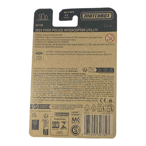 Matchbox 2023 Ford Police Interceptor Utility - Matchbox Series 36/100 - for just $1.79! 