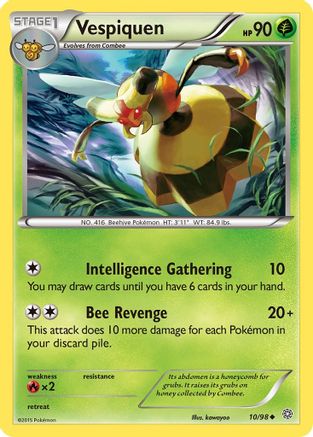Vespiquen 010/98 - XY  Ancient Origins Reverse Holofoil - for just $0.10! 