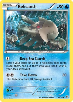Relicanth 023/98 - XY  Ancient Origins Reverse Holofoil - for just $0.10! 
