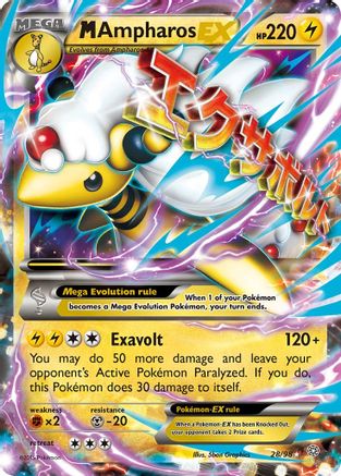 M Ampharos EX 028/98 - XY  Ancient Origins Holofoil - for just $7.36! 
