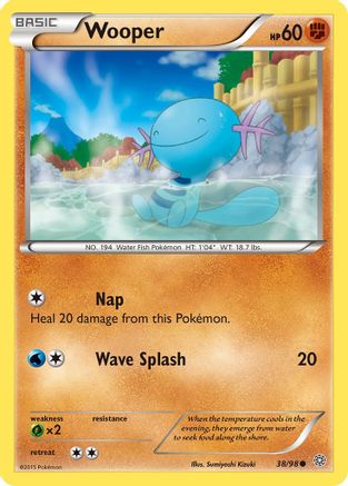 Wooper 038/98 - XY  Ancient Origins - for just $0.12! 