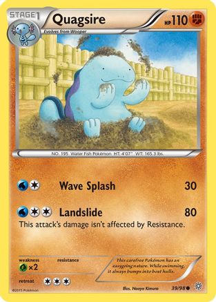 Quagsire 039/98 - XY  Ancient Origins Reverse Holofoil - for just $0.25! 