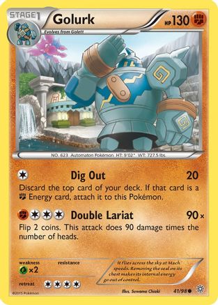 Golurk 041/98 - XY  Ancient Origins - for just $0.05! 