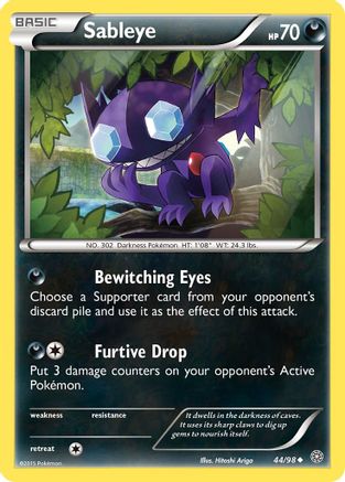 Sableye 044/98 - XY  Ancient Origins - for just $0.10! 