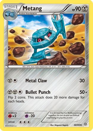 Metang 048/98 - XY  Ancient Origins Reverse Holofoil - for just $0.11! 
