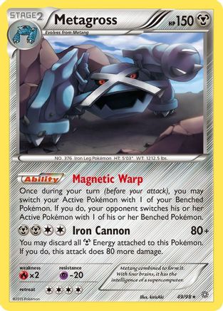 Metagross 049/98 - XY  Ancient Origins - for just $0.09! 