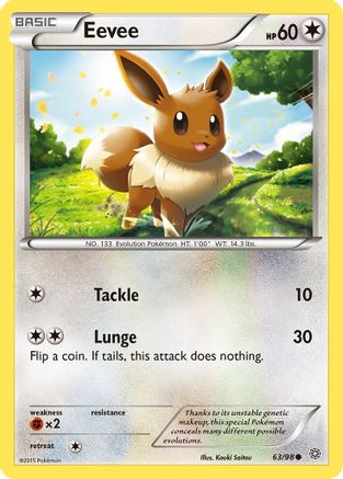 Eevee 063/98 - XY  Ancient Origins - for just $0.23! 