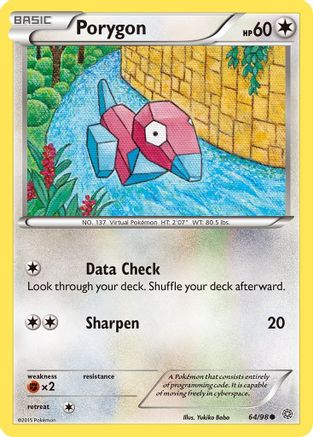 Porygon 064/98 - XY  Ancient Origins Reverse Holofoil - for just $0.29! 