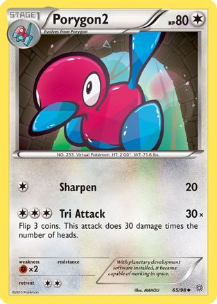 Porygon2 065/98 - XY  Ancient Origins Reverse Holofoil - for just $0.10! 