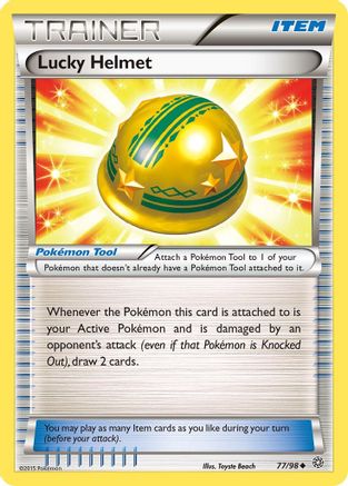 Lucky Helmet 077/98 - XY  Ancient Origins Reverse Holofoil - for just $0.35! 