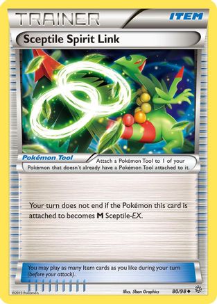 Sceptile Spirit Link 080/98 - XY  Ancient Origins Reverse Holofoil - for just $0.05! 