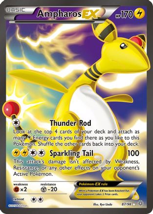 Ampharos EX (Full Art) 087/98 - XY  Ancient Origins Holofoil - for just $9.04! 