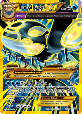 Primal Kyogre EX (Shiny Full Art) 096/98 - XY  Ancient Origins Holofoil - for just $80.99! 