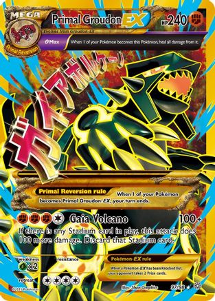 Primal Groudon EX (Shiny Full Art) 097/98 - XY  Ancient Origins Holofoil - for just $94.75! 