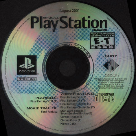 Playstation Magazine August 2001 Demo Disc (Playstation) - Premium Video Games - Just $7.99! Shop now at Retro Gaming of Denver