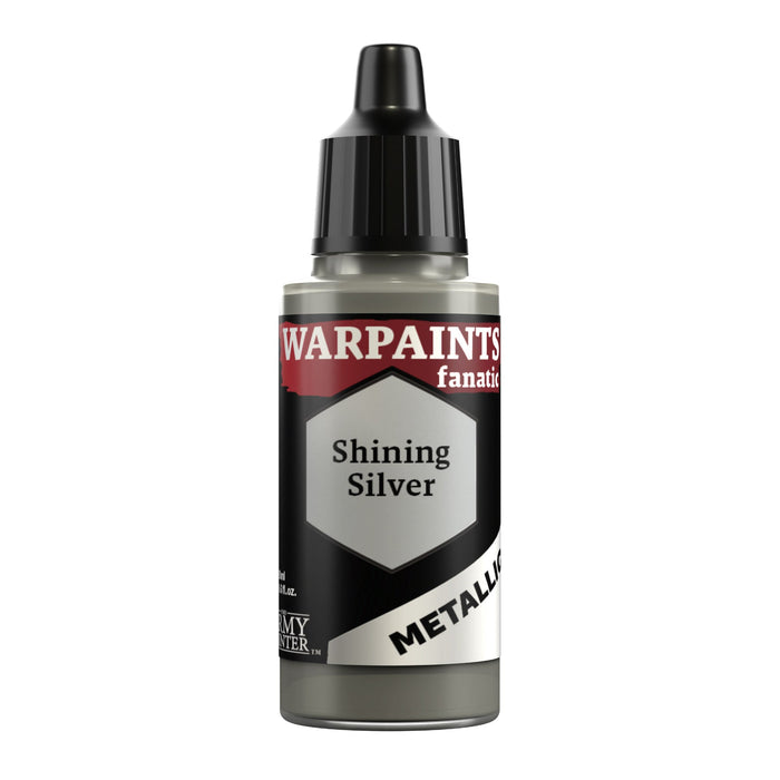 Army Painter Warpaints Fanatic: Metallic -  Shining Silver 18ml - for just $4.50! 