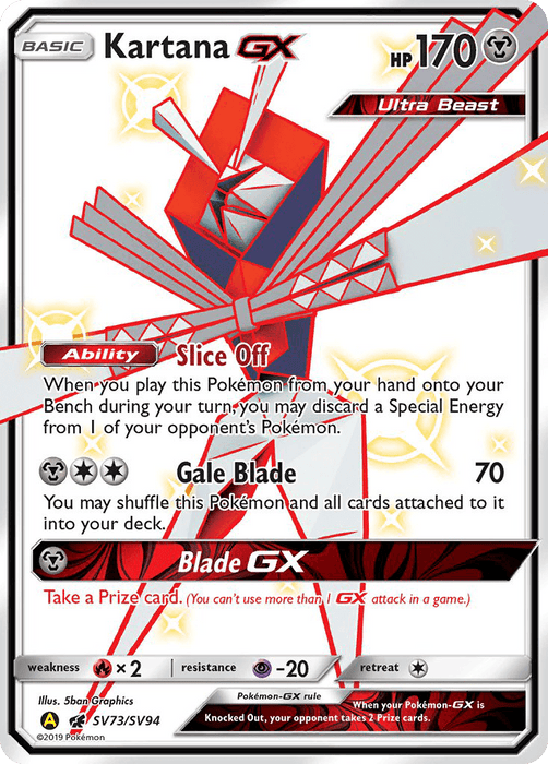 Kartana GX (SV73/SV94) [Sun & Moon: Hidden Fates - Shiny Vault] - for just $2.85! 