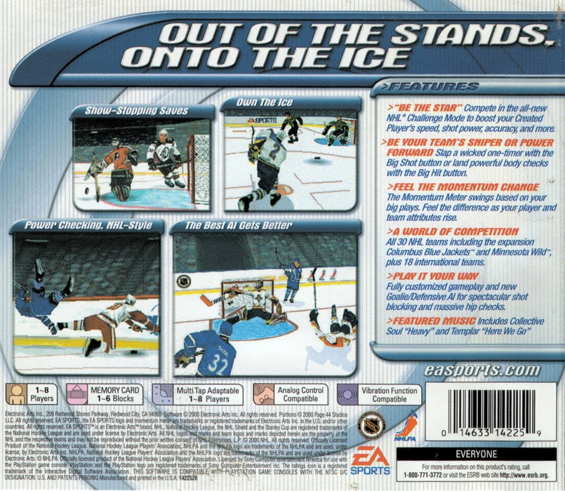 NHL 2001 – PlayStation 1 (PS1) - for just $4.79! 