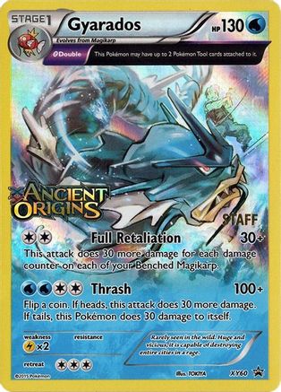 Gyarados (Prerelease) [Staff] XY60 - XY Promos Holofoil - for just $169.99! 