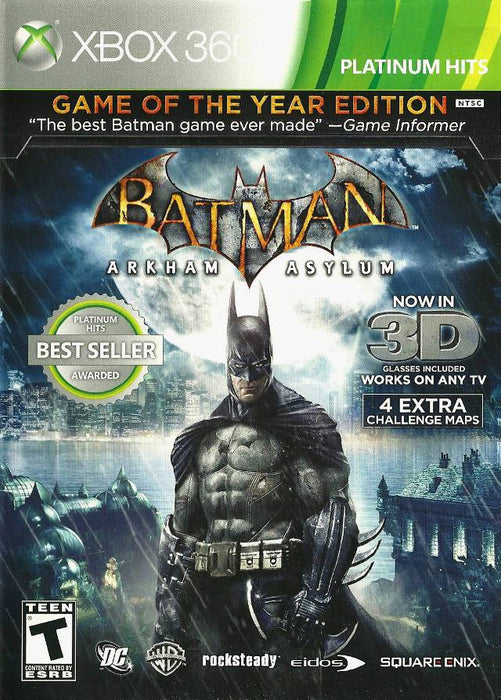 Batman: Arkham Asylum Game Of The Year Edition (Platinum Hits) (Xbox 360) - for just $0! 