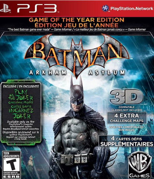 Batman: Arkham Asylum Game Of The Year Edition (Greatest Hits) (Playstation 3) - for just $0! 