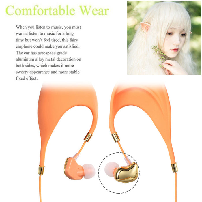 Cute Cartoon Earphone In Ear Headphones With Mic 3.5mm Wired Gaming Headset Cosplay Elf Ears Earphones Best Gift For Girls Kids - for just $38.44! 