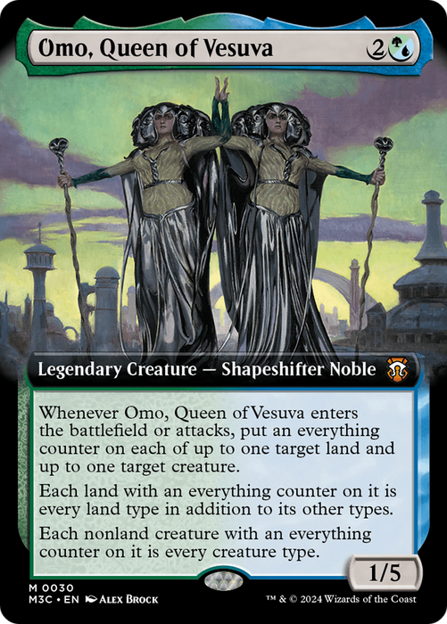 Omo, Queen of Vesuva (M3C-030) - Modern Horizons 3 Commander: (Extended Art) - for just $0.15! 