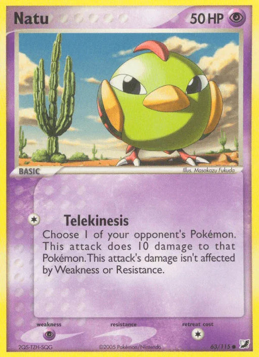 Natu (63/115) [EX: Unseen Forces] - for just $0.20! 